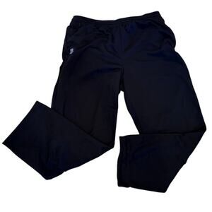 Mens Russell DryPower Athletic Sweatpants Black Elastic Waist Drawstring XL